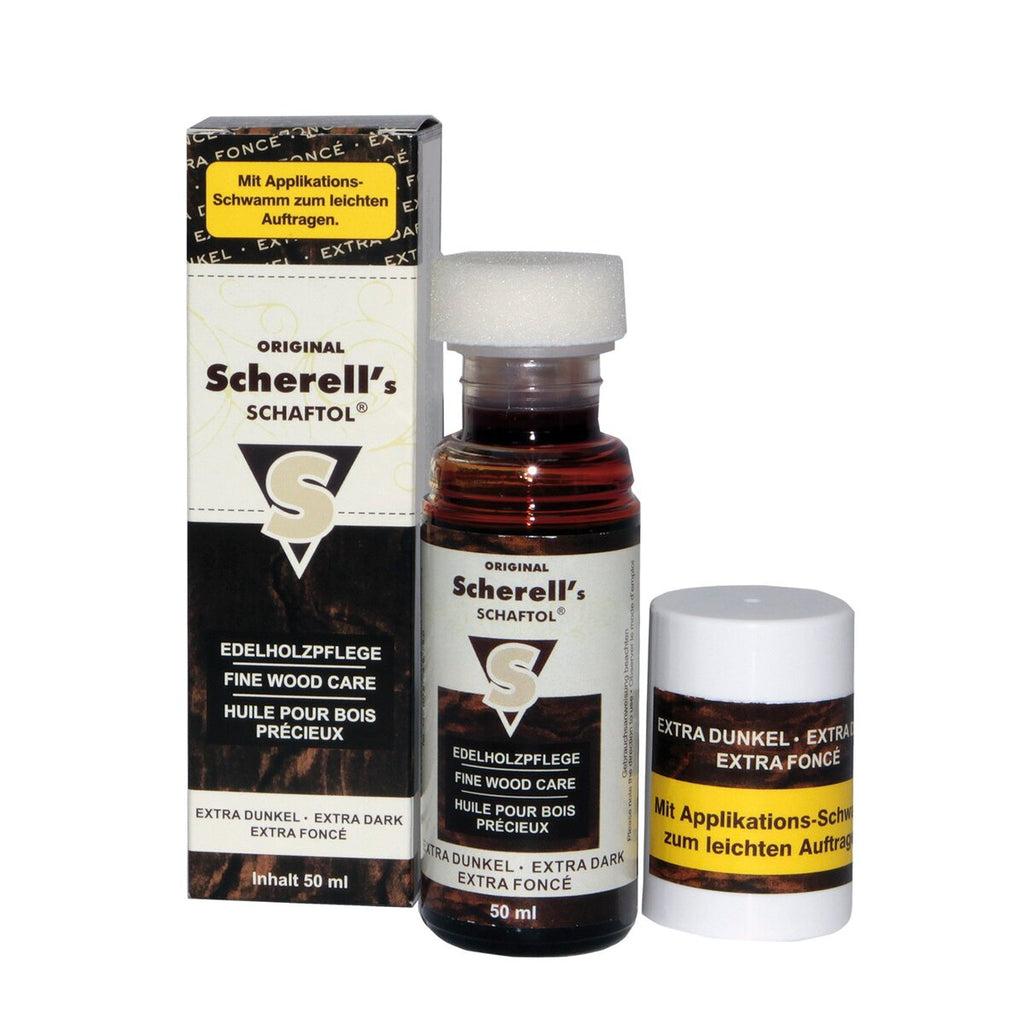 Scherells Schafftol Stock oil, extra dark (50 ml bottle) 0,05 l