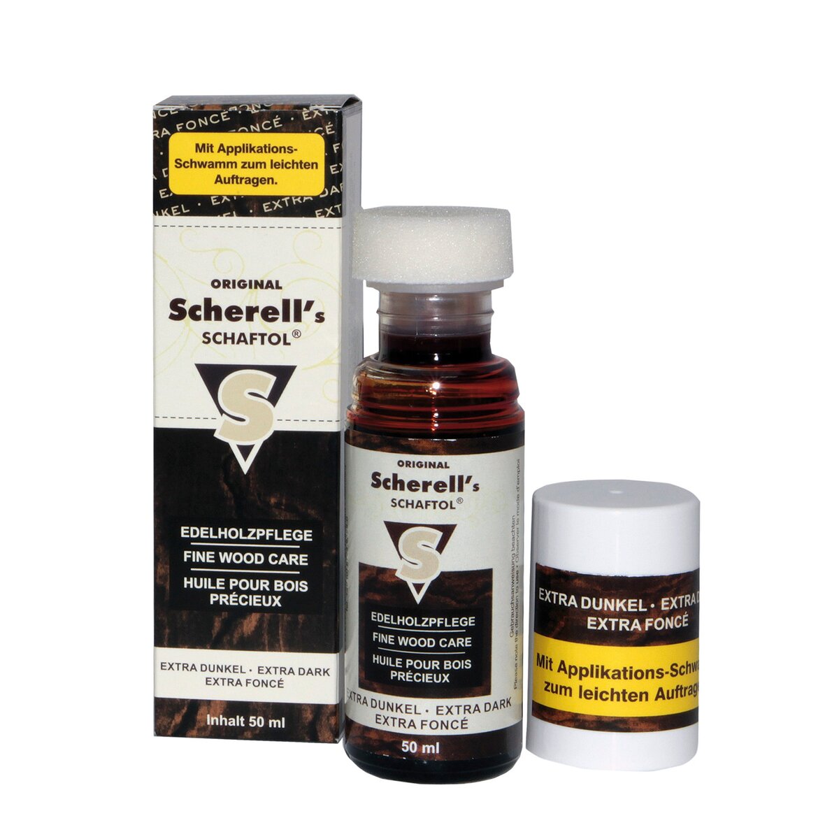Scherells Schafftol Stock oil, extra dark (50 ml bottle) 0,05 l