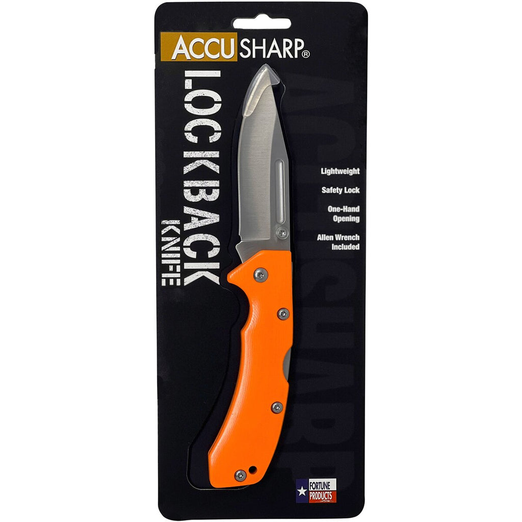 Accusharp Folding knife (Orange)