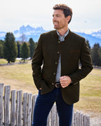 Luis Steindl Herringbone Janker (Anthracite/Brown)