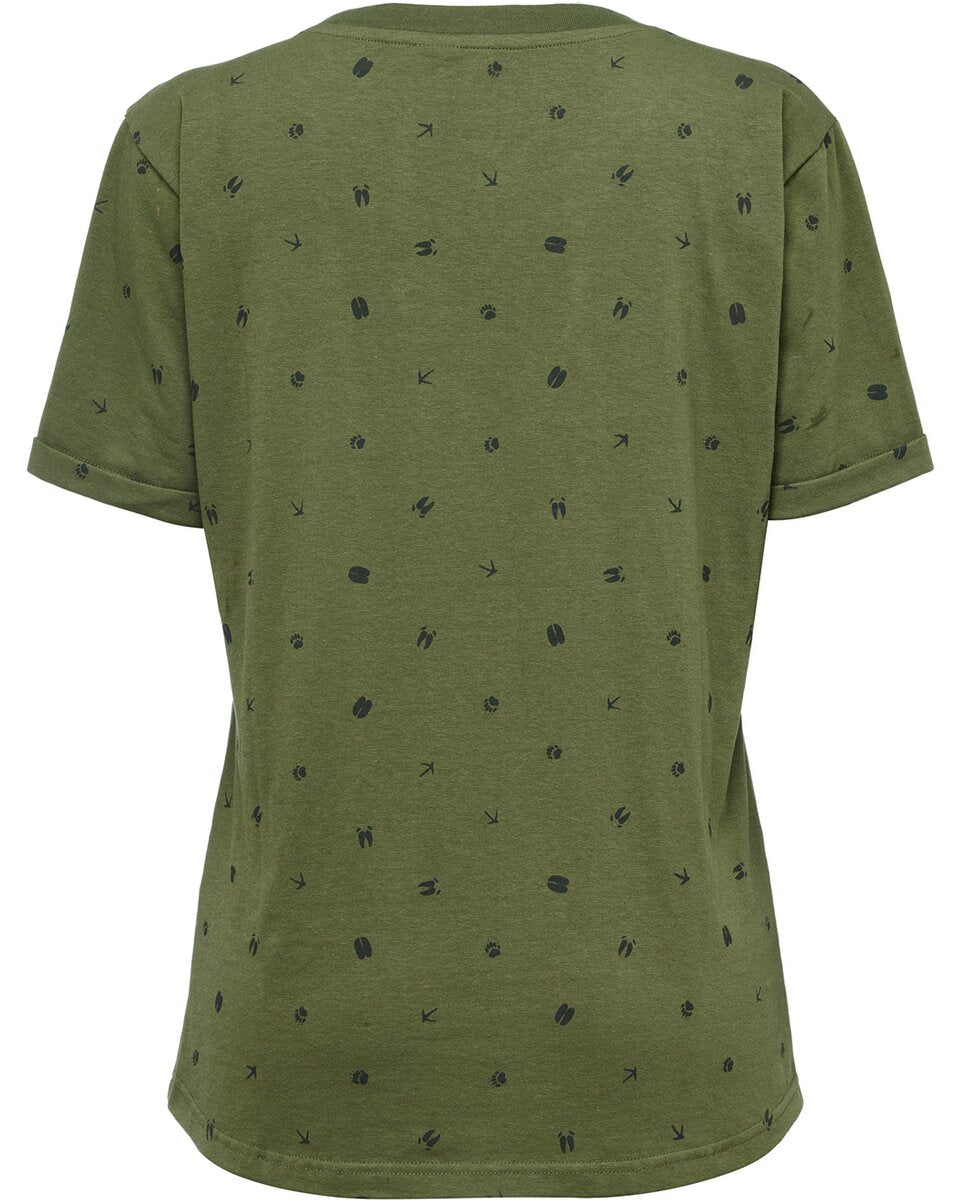 Parforce Women's T-Shirt Footprint (Olive)