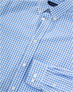 Highmoor Set: Zipper jacket + shirt in Vichy check (Marine)