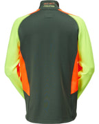 Parforce Powerstretch fleece jacket Hatz-Watz (Olive/signal orange/signal yellow)