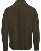 Reitmayer leather overshirt (Olive)