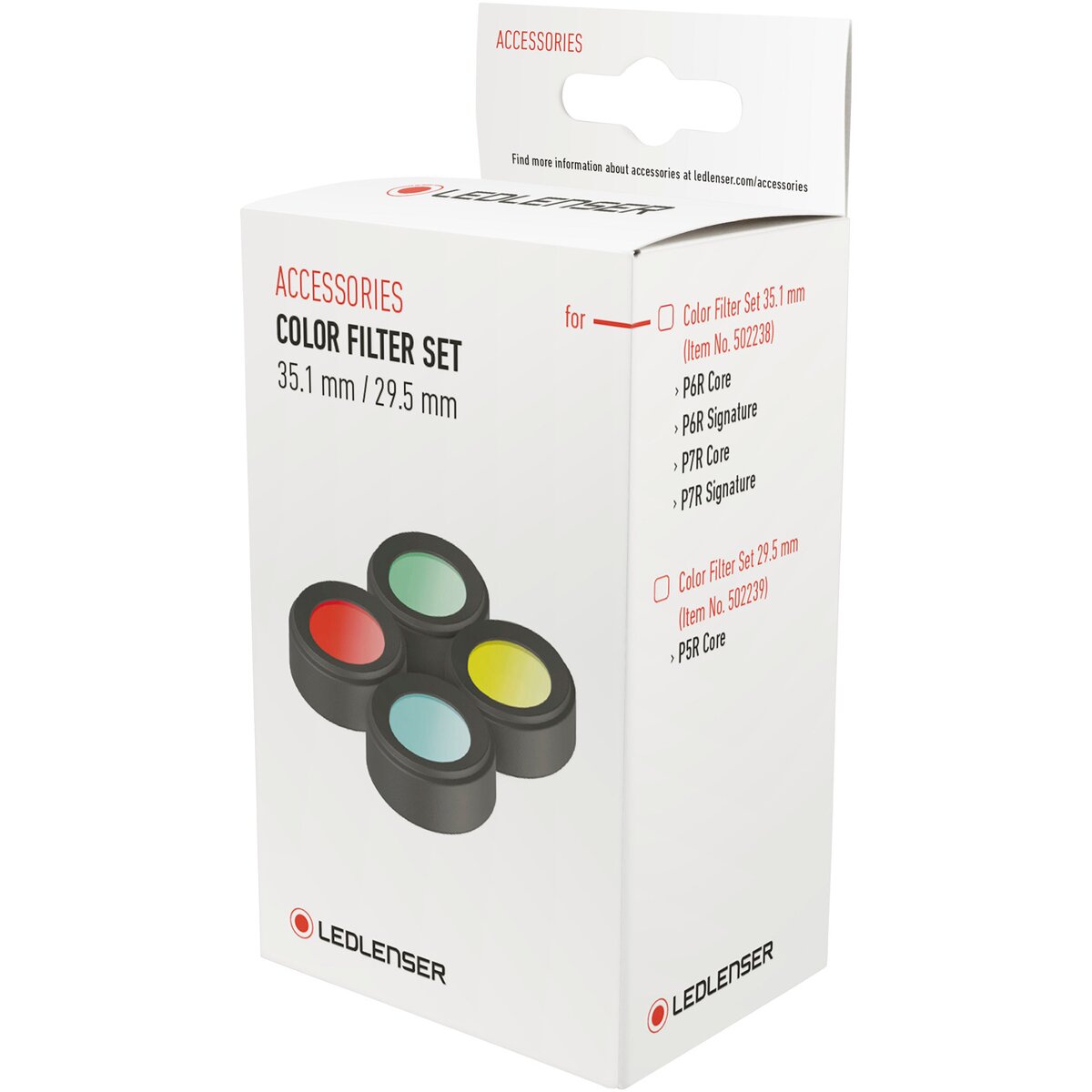 Ledlenser Color filter set for flashlights (35.1mm)