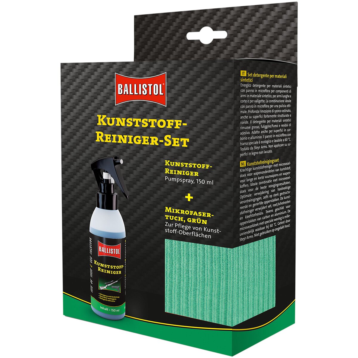 BALLISTOL Plastmasas tīrītāja komplekts 0,15 l
