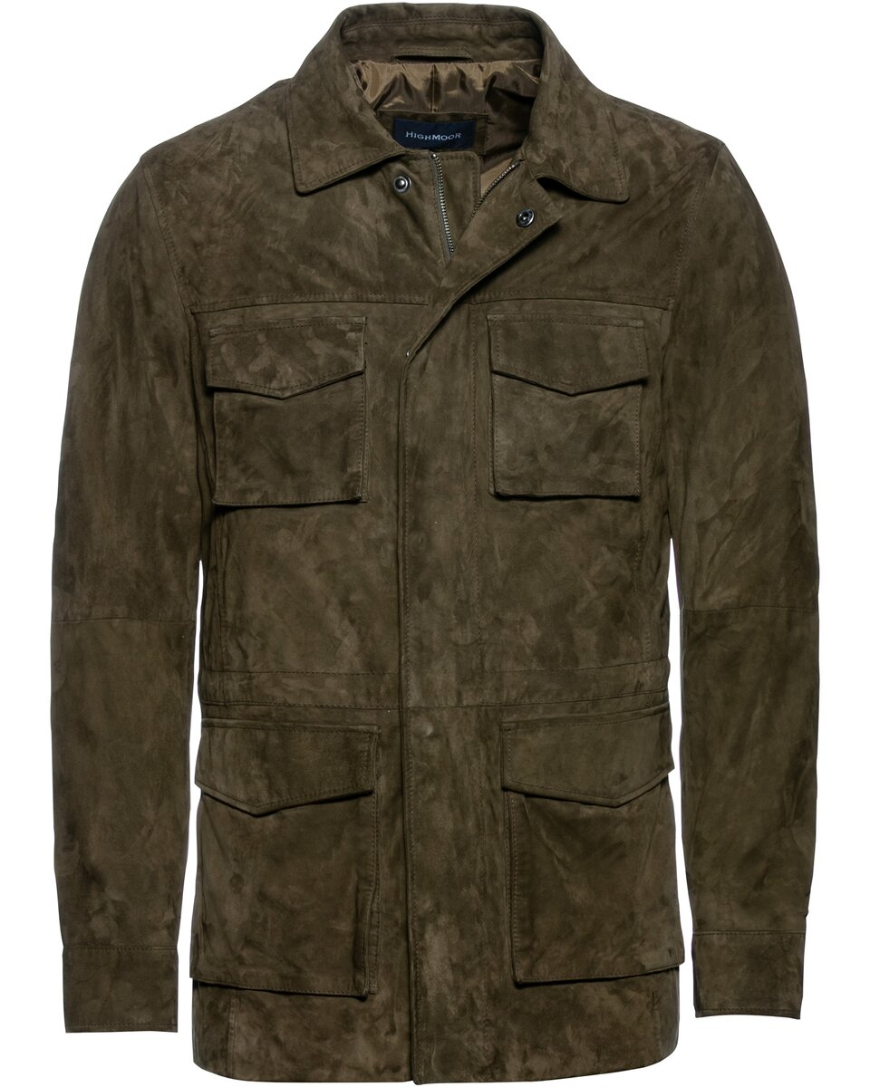 Highmoor Leather field jacket (Olive)