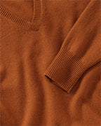Highmoor V sweater (Reddish brown)
