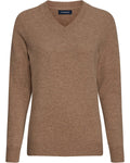 Highmoor V-neck sweater made of lambswool (Marine)