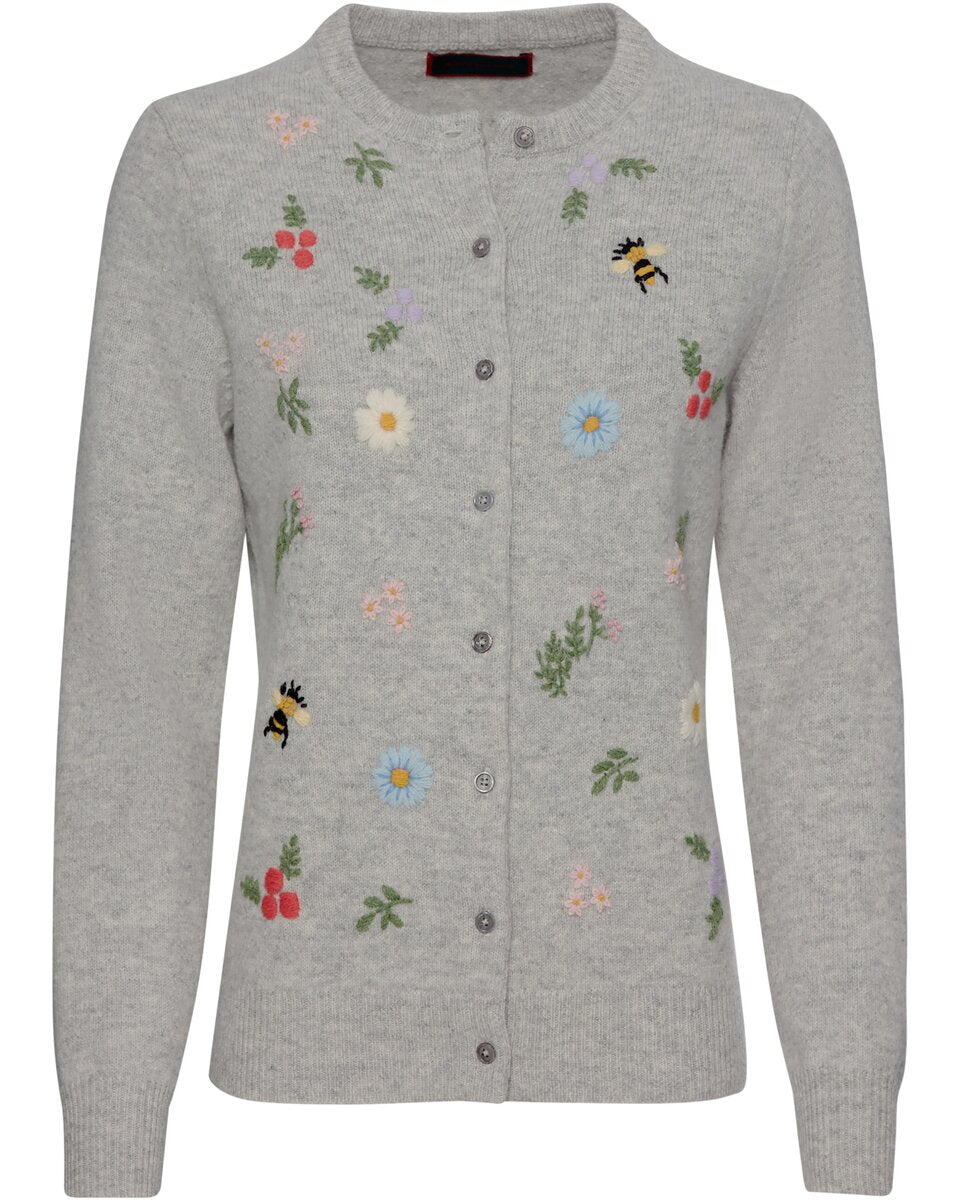 Reitmayer Cardigan with embroidery (Gray)