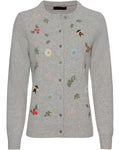 Reitmayer Cardigan with embroidery (Gray)