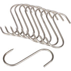 Wald & Forst S-Hooks Stainless Steel – Pack of 10 (Can hold up to 60 kg – length 16 cm, Ø 6 mm)