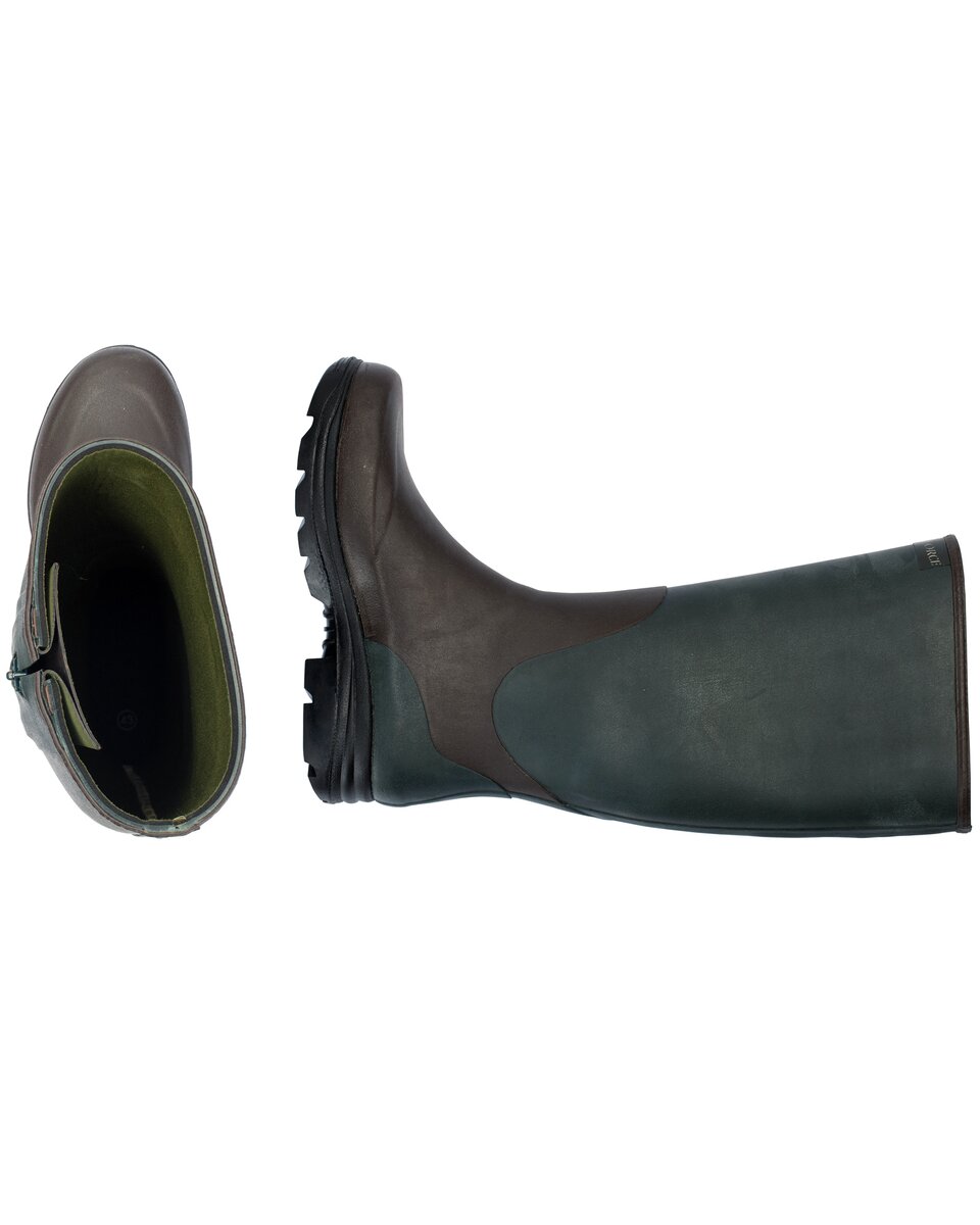 Parforce Neo-2 rubber boots with zipper and neoprene lining (Olive/brown)