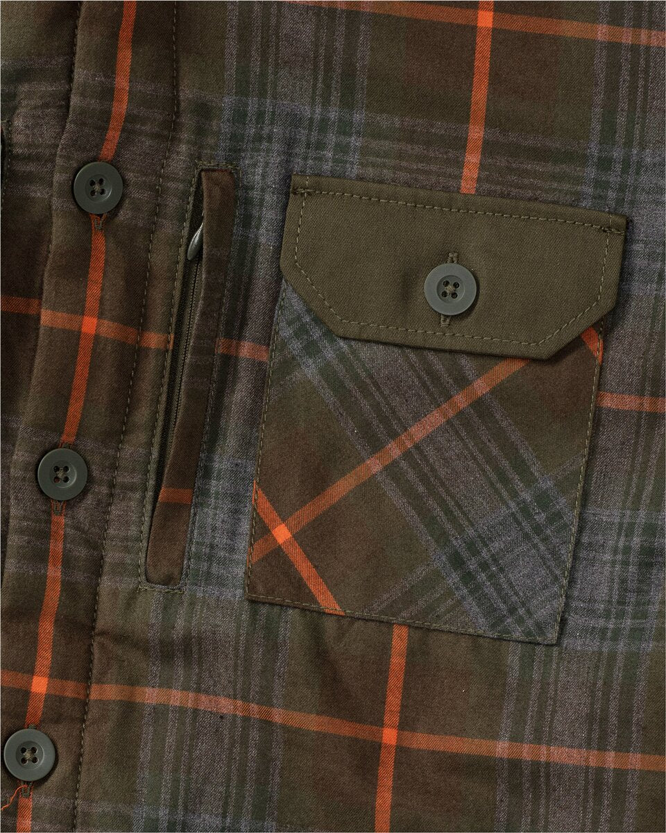 Parforce Hunting shirt jacket Rob (Olive/orange checkered)