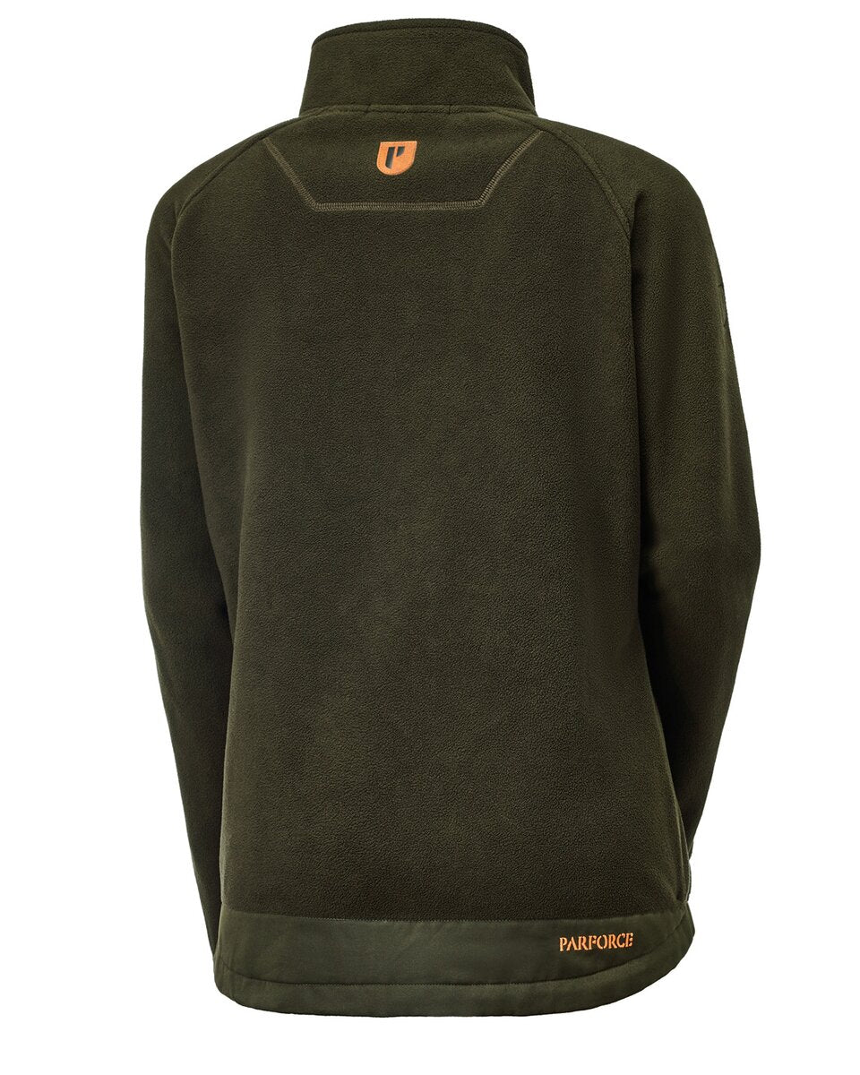 Parforce Women's reversible fleece jacket Reverse Pro (Olive/signal orange)