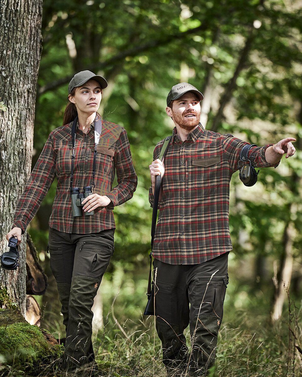 Parforce Hunting blouse Sophistica (Olive/red checkered)