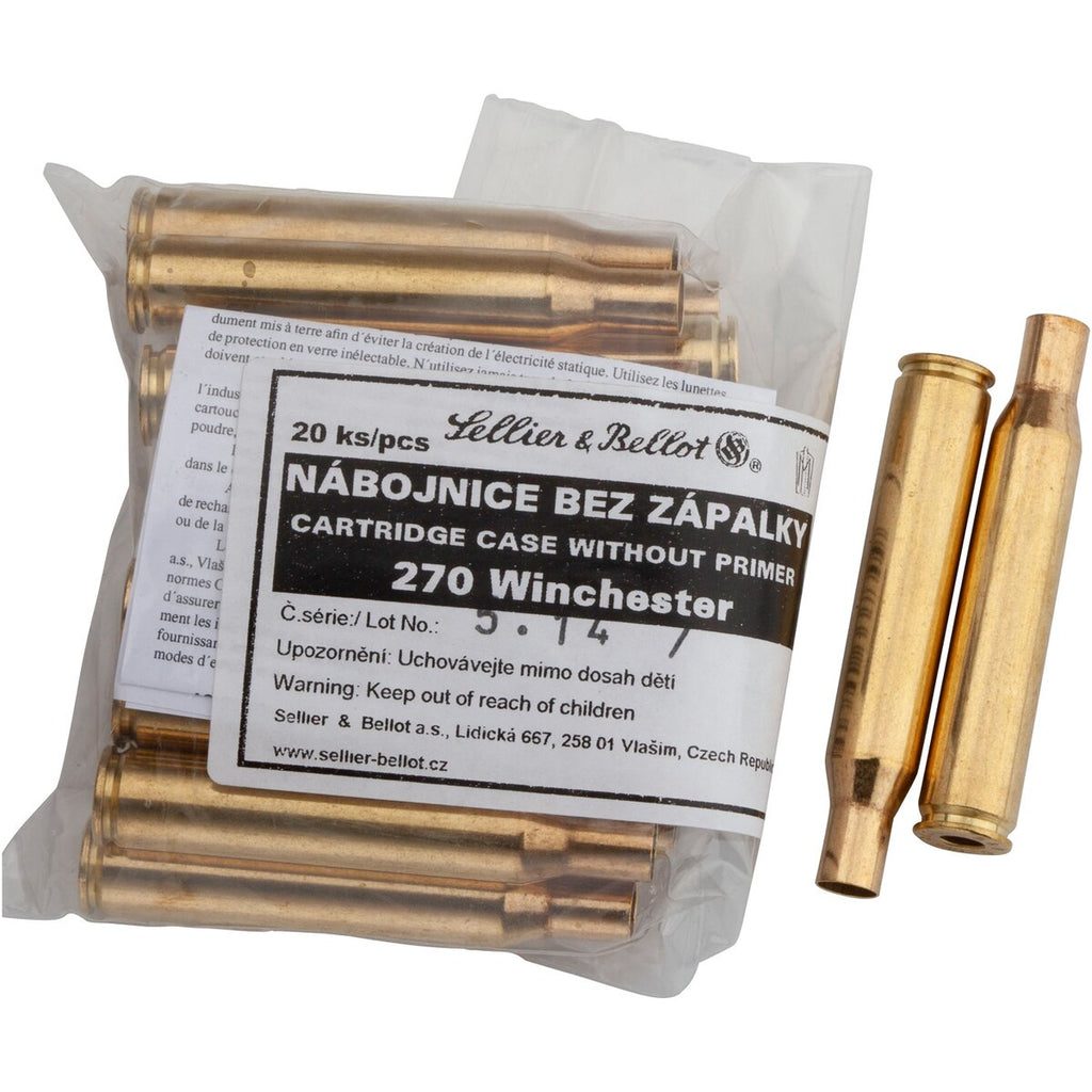 Sellier & Bellot Cases .270 Winchester (Caliber .270 Win.) — Pack of 20 pcs