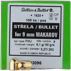 Sellier & Bellot Bullets .363 6.2g/95grs. Vlm (Caliber .363 (9 mm Mak)) — Pack of 100 pcs