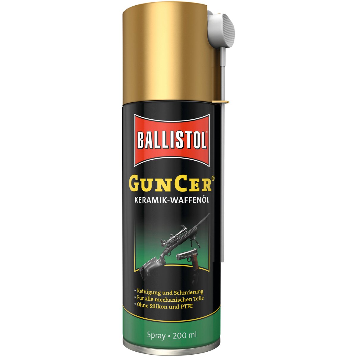 BALLISTOL ieroču eļļa GunCer ( aerosols, 200 ml) 0,2 l