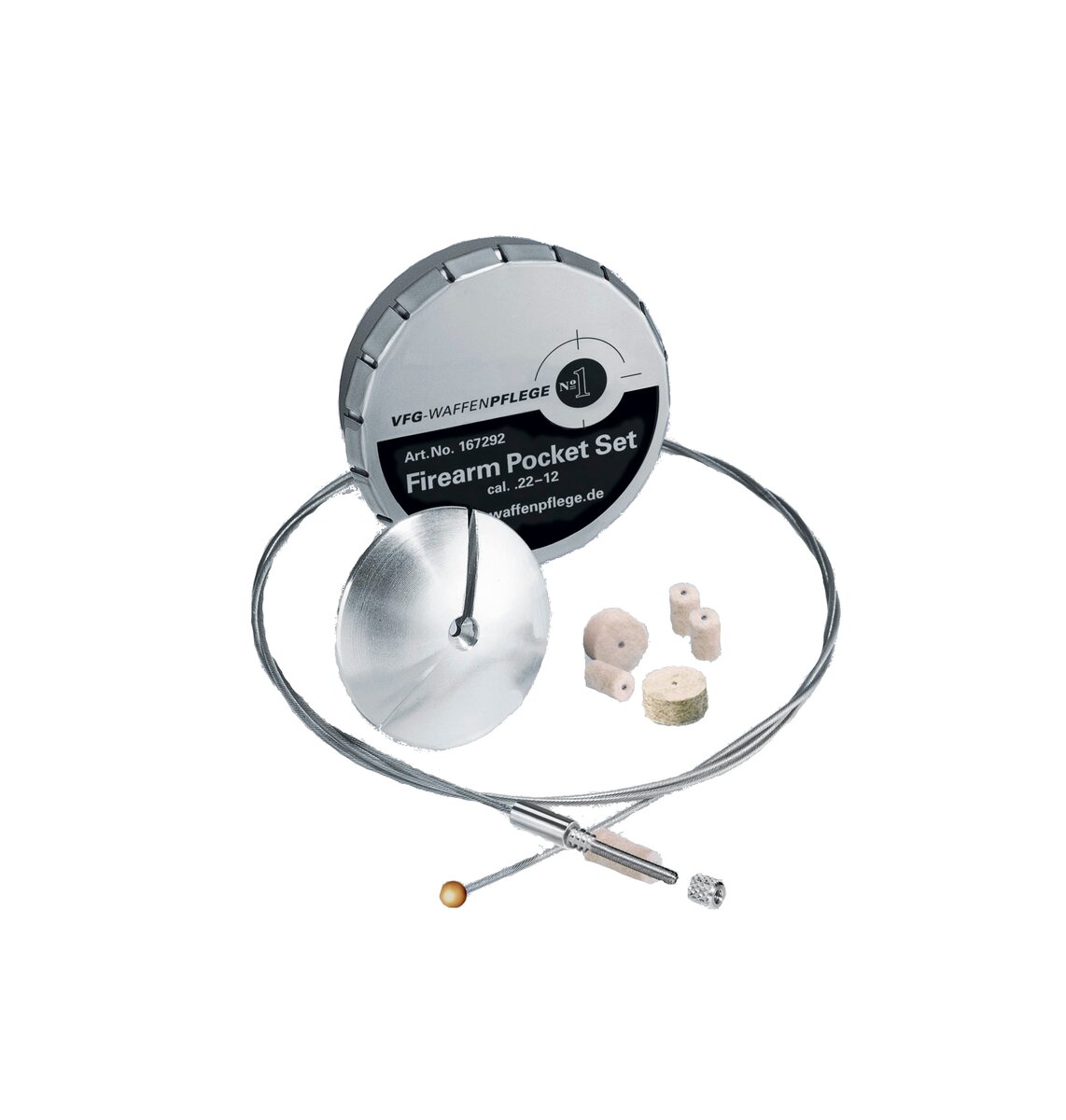 VFG Firearm Pocket cleaning supplies (For .22 caliber - 12 gauge)