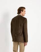 Luis Steindl Jacket with suede look (Brown)
