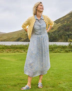 Highmoor Shirt dress with daisies (Light Blue)
