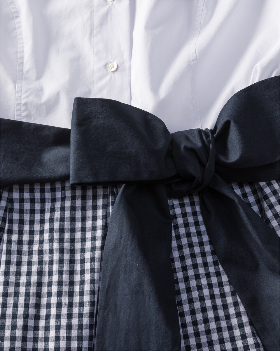 Reitmayer Shirt dress (White/dark blue)