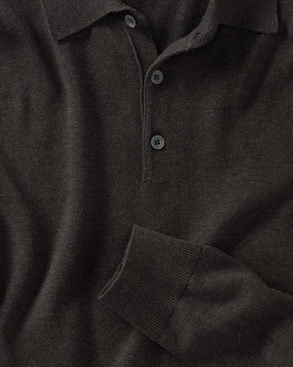 Highmoor polo sweater (Dark brown)
