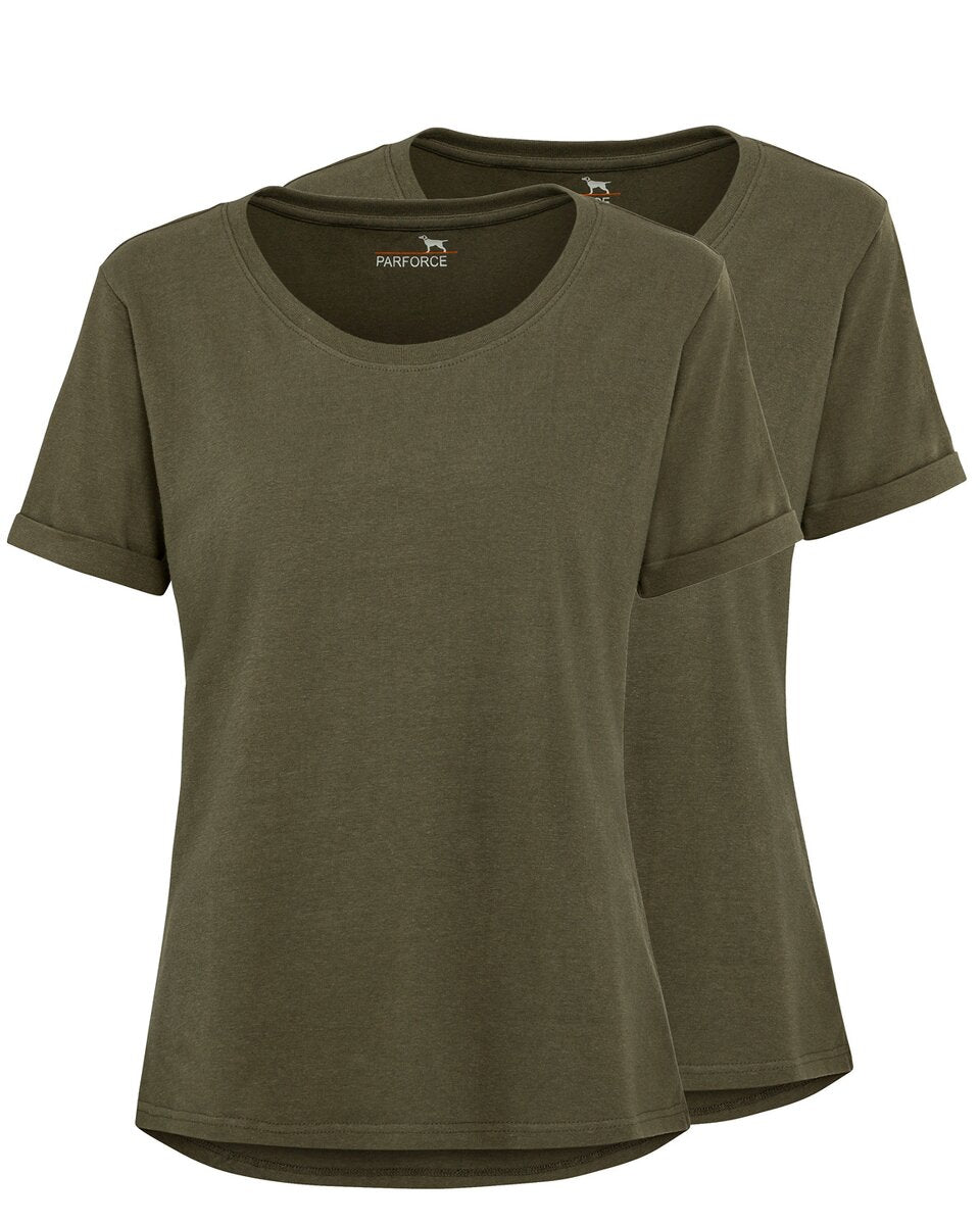 Parforce Women's double pack T-shirts (Olive)