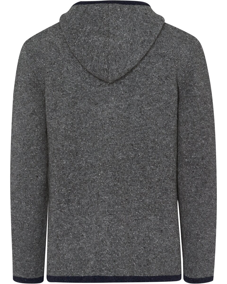 Reitmayer Cardigan with hood (Grey melange)