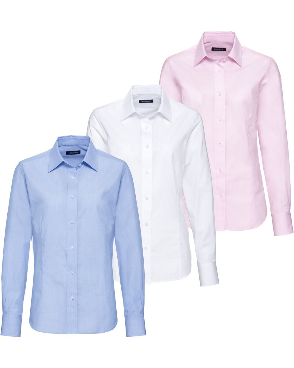 Highmoor Blouses, pack of 3 (White/rosé/bleu)