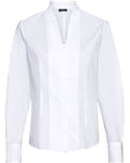 Luis Steindl goblet collar blouse with lace (White)