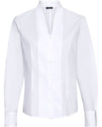Luis Steindl goblet collar blouse with lace (White)