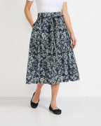 Highmoor Linen skirt (Marine)