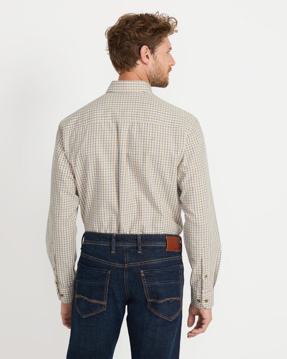 Highmoor Tattersall shirt (Ecru/Blue/Red/Green)