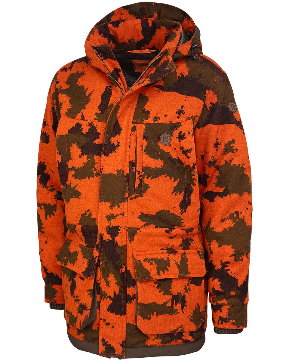 Rascher Prestige signal camo loden jacket (Orange camo)