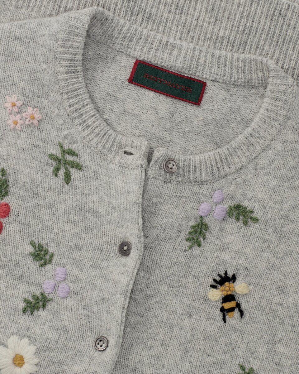 Reitmayer Cardigan with embroidery (Gray)