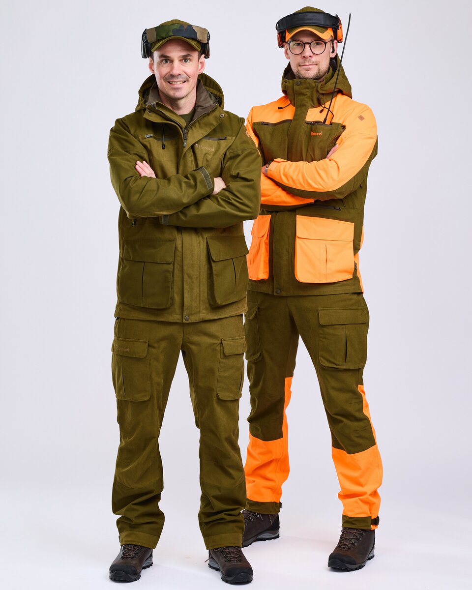 Pinewood Furudal Expert 2L hunting trousers (Olive Green/Orange)