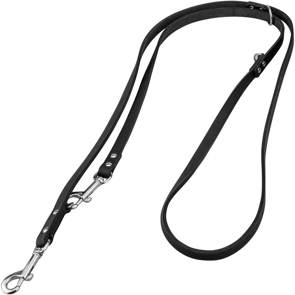 Heim Soft leash – 3-way adjustable (Width 14 mm, length 2.40 m, color black)