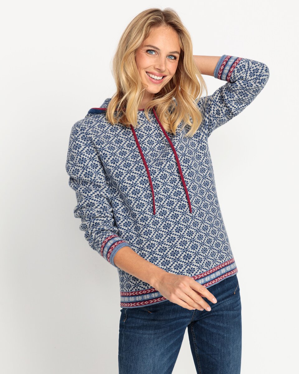 Reitmayer Jacquard hoodie (Blue)