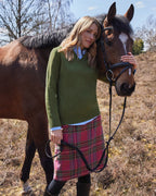 Highmoor Check skirt (Pink/Green/Dark Blue)