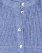 Reitmayer High-necked linen dress (Blue)