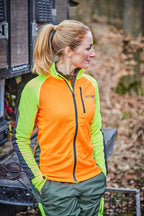 Parforce Women's functional midlayer MAIS Hatz-Watz (Signal orange/signal yellow)
