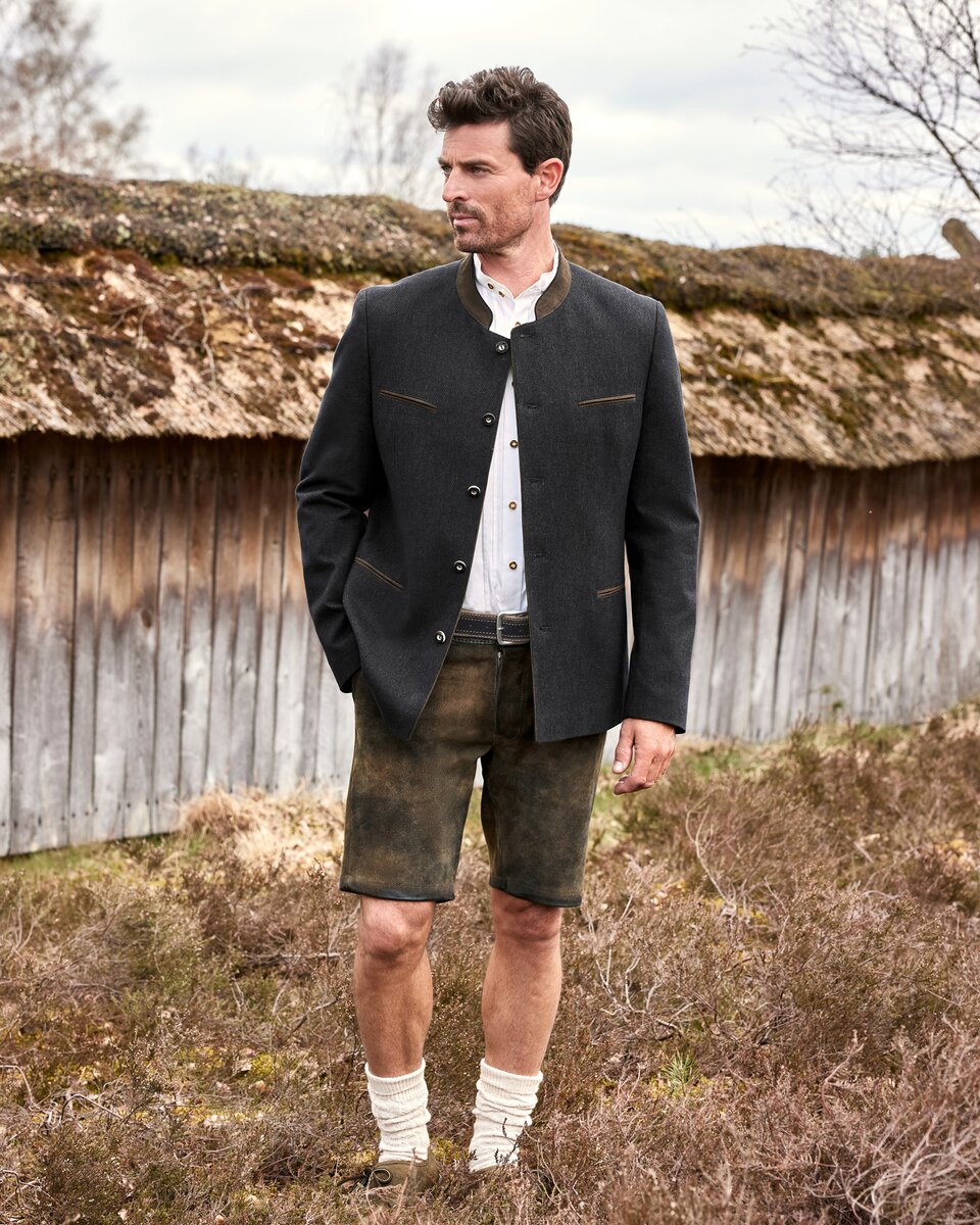 Luis Steindl Cotton jacket with structure (Anthracite)
