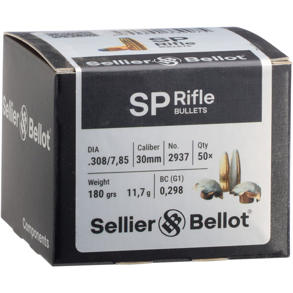 Sellier & Bellot Bullets .308 Tlm Rd 11.7g/180grs. (Kaliber .308 (7,62 mm)) — Pack of 50 pcs