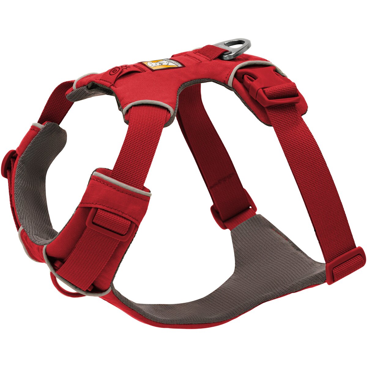 Ruffwear Front Range® suņu iejūgs jaunais modelis (M izmērs (krūšu apkārtmērs 69-81 cm) – Red Canyon)