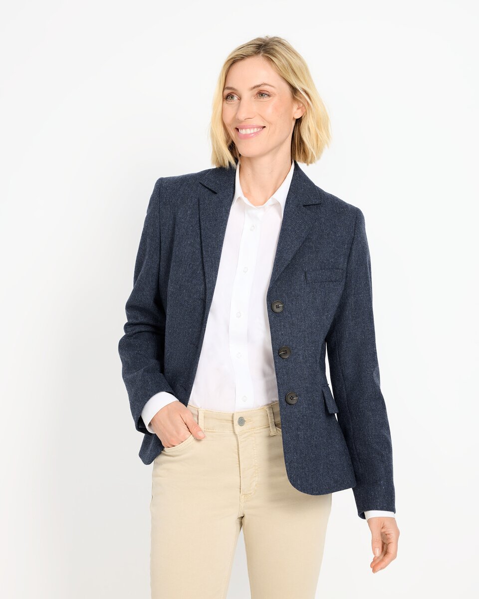 Highmoor Lightweight wool blazer (Jeans blue)