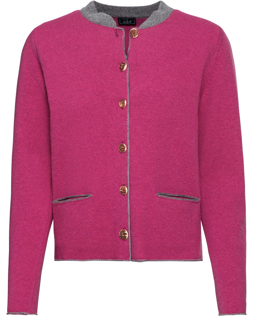 Luis Steindl Cardigan with box pleats (Navy/Gray)