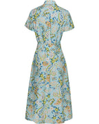Brigitte von Schönfels Paisley shirt dress (Blue)