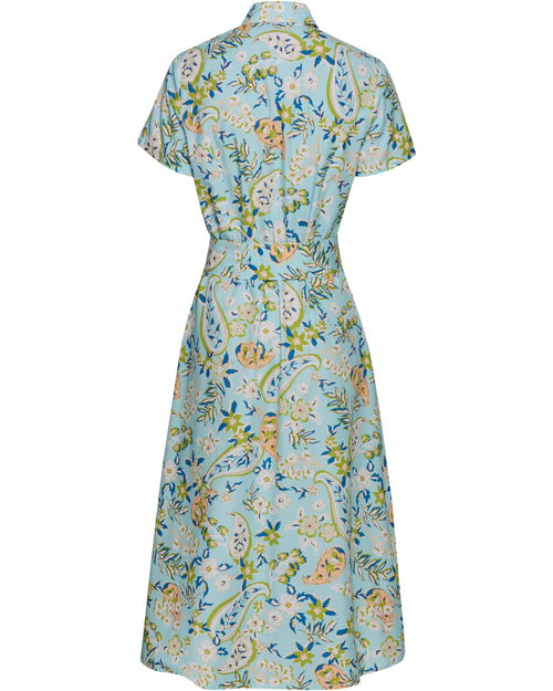 Brigitte von Schönfels Paisley shirt dress (Blue)